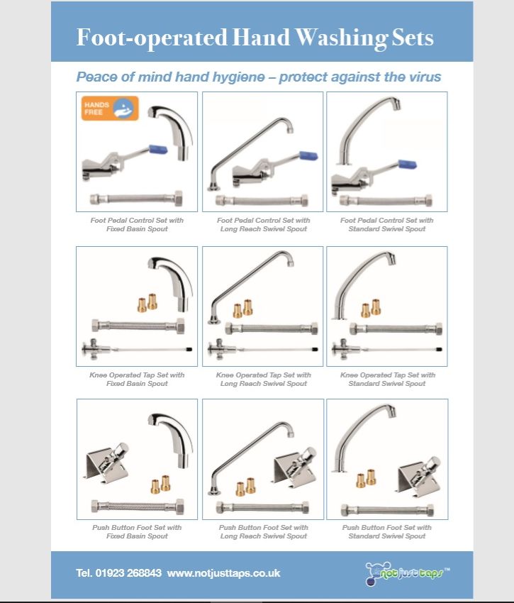 foot operated handwashing sets